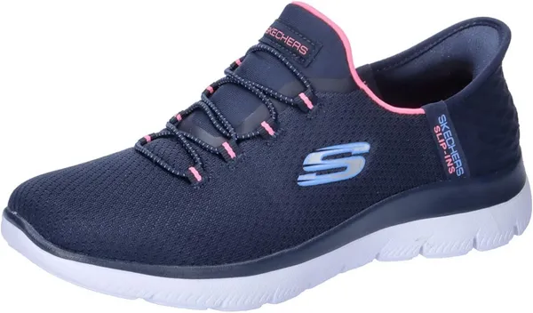 Skechers Womens Slip Ins Summits Diamond Dream Hands Free Trainers - UK 6 Blue female PS4067NVP6