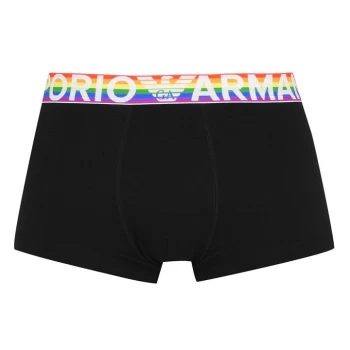 Emporio Armani Rainbow 1 Pack Trunks - Black