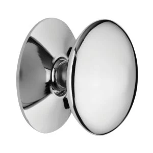 Wickes Victorian Door Knob - Chrome 25mm Pack of 4