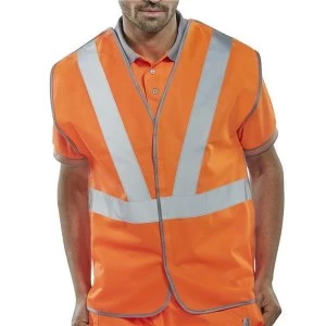 BSeen XXLarge High Visibility Vest Orange