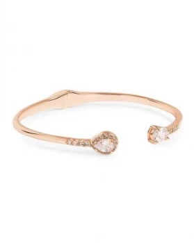 Jon Richard Rose Gold Open Cuff Bangle