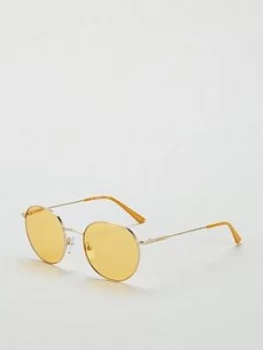 Calvin Klein Round Maize Sunglasses, One Colour, Women