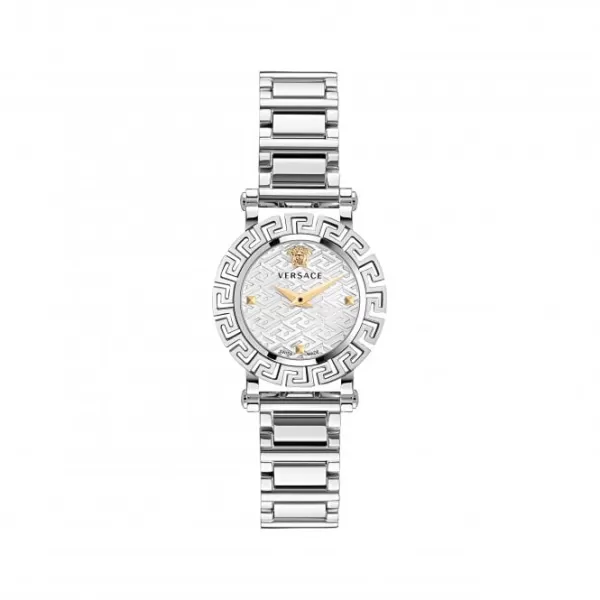 Ladies Greca Glam Stainless Steel Silver Watch VE2Q00322