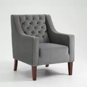 Kentia Chesterfield Armchair Grey