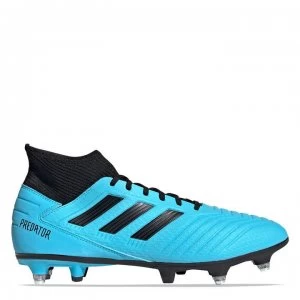 adidas Predator 19.3 SG Football Boots - Cyan/Black