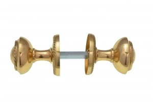 Wickes Georgian Mortice Knob Polished Brass