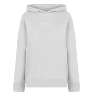 Boss Diamante Logo Hoodie - Grey