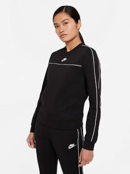 Nike Millennium Fleece Sweat Crew - Black, Size S, Women