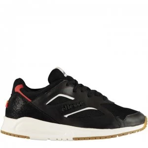 Ellesse Contest Leather Trainers - Black Glitter