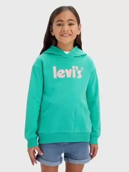 Kids Square Pocket Hoodie - Green