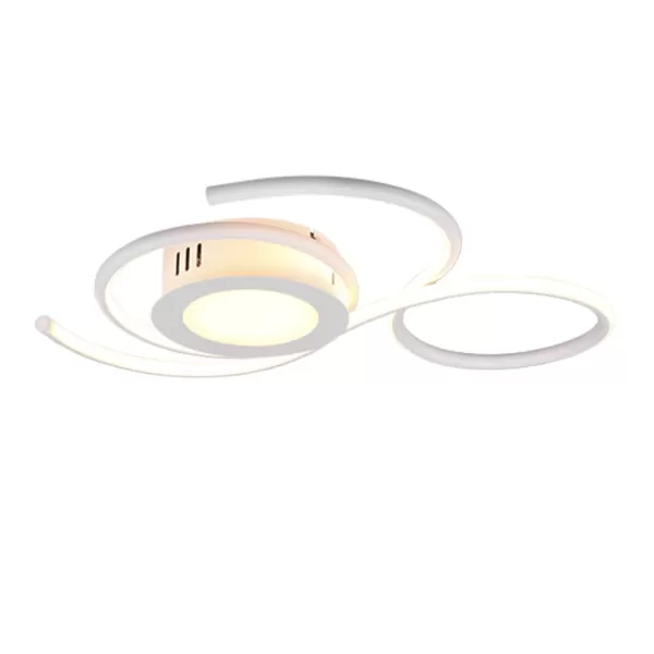 Jive Modern 36W LED Semi Flush Light White Matt 2700-6000K Remote control