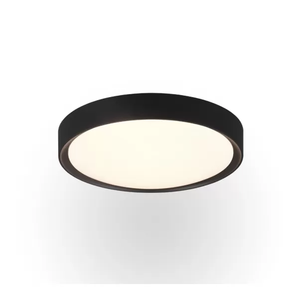 Clarimo Modern Bathroom Ceiling Light Black Matt 3000K IP44