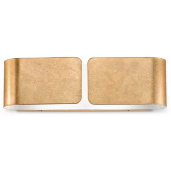 Ideal Lux Lighting - Ideal Lux Clip - 2 Light Indoor Large Wall Light Gold, E27