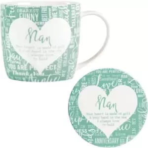 Said with Sentiment 7154 Nan Mug & Coaster Set