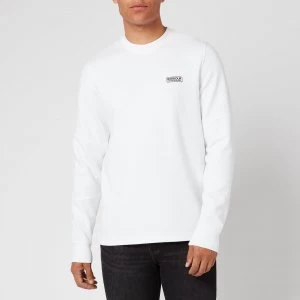 Barbour International Mens Decal Long Sleeve T-Shirt - White - M