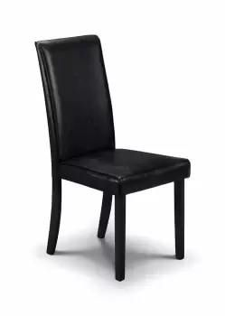 Julian Bowen Hudson Brown Faux Leather Dining Chair