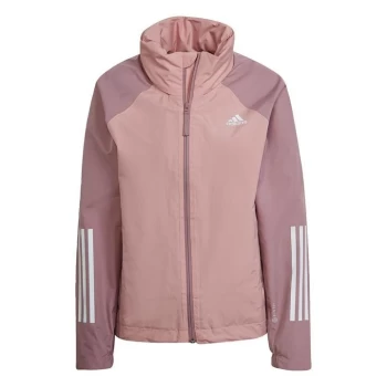 adidas BSC 3-Stripes RAIN. RDY Jacket Womens - Magic Mauve / Wonder Mauve