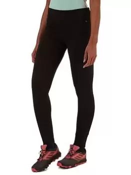 Craghoppers Velocity Walking Leggings - Black, Size 10, Women