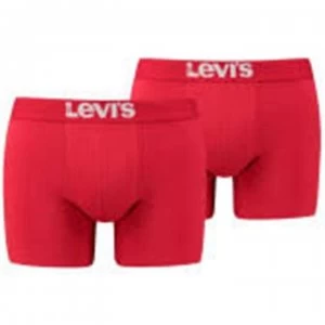 Levis 2 Pack Boxers Mens - Chilli