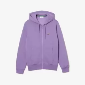 Mens Lacoste Kangaroo Pocket Fleece Sweatshirt Size 3 - S Purple