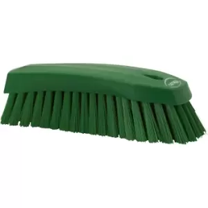 Vikan Washing brush, L, hard, pack of 15, green