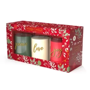 Yankee Candle 3 Festive Tumbler Gift Set