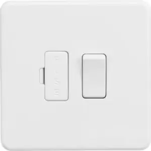 KnightsBridge Screwless 13A Switched Fused Spur Unit - Matt White