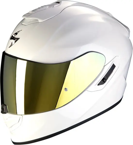 Scorpion EXO-1400 Evo II Air Solid Pearl White Full Face Helmet Size M