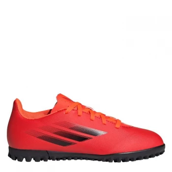 adidas X .4 Junior Astro Turf Trainers - Red/SolarRed