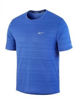 Nike Miler Running Top - Blue, Size XL, Men