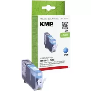 KMP Ink replaced Canon CLI-521 Compatible Cyan C74 1510,0003