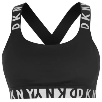 DKNY Sport DKNY Medium Impact Logo Bra - Black