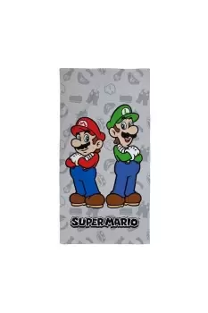 Mario & Luigi Cotton Beach Towel