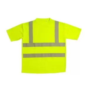 Warrior Unisex Adult Hi-Vis T-Shirt (M) (Fluorescent Yellow)