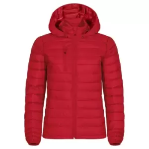 Clique Womens/Ladies Hudson Padded Jacket (XL) (Red)