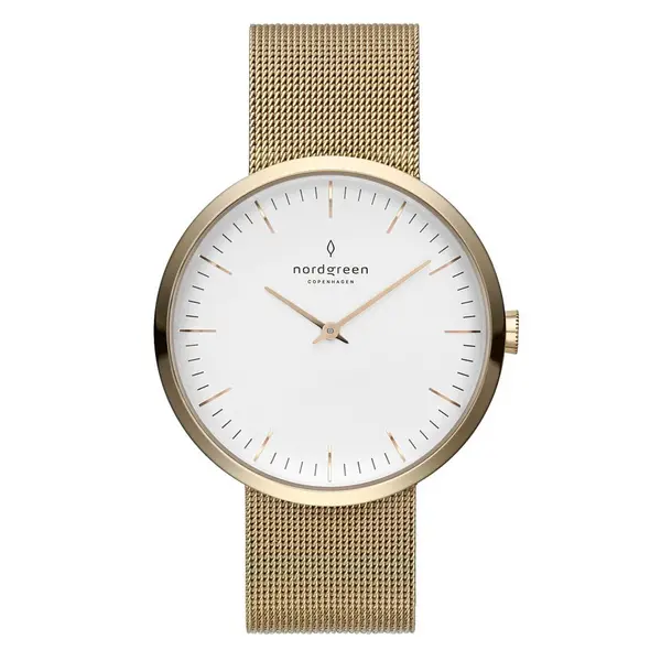 Nordgreen Ladies Infinity Mesh Gold 32mm Watch IN32GOMEGOXX