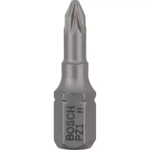 Bosch Extra Hard Pozi Screwdriver Bits PZ1 25mm Pack of 25