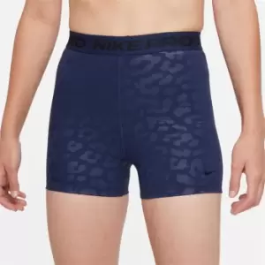 Nike AOP Hight Waist Shorts Womens - Blue