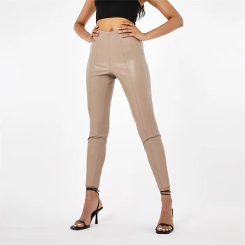 Firetrap PU Leggings - Beige