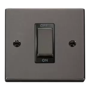 Click Scolmore Deco Ingot 1 Gang 45A 2 Pole Switch - VPBN500BK