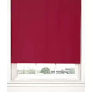 Thermal Blackout Red 90cms Wide Straight Edged Roller Blind