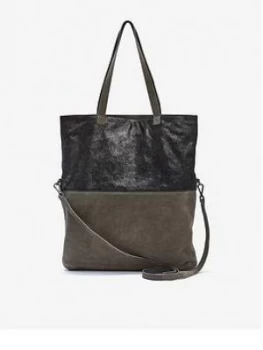 Mint Velvet Lydia Metallic Tote Bag - Green