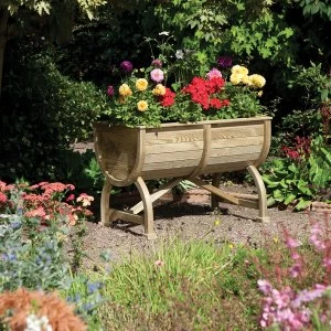 Rowlinson Marberry Barrel Garden Planter