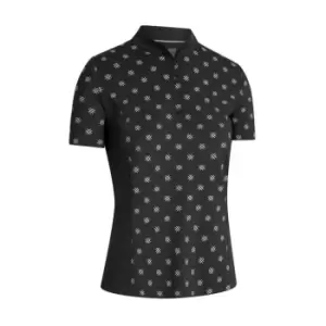 Callaway Print Polo Shirt Womens - Black