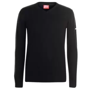 Slazenger V Neck Sweater Mens - Black