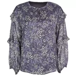 Ikks BABAR womens Blouse in Blue - Sizes UK 6,UK 8,UK 10,UK 12,UK 14