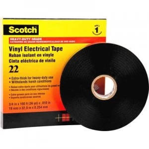 3M SCOTCH22-50X33 Electrical tape Scotch Black (L x W) 33 m x 50 mm