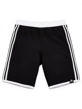 Adidas Swim 3 Stripe Shorts - Black