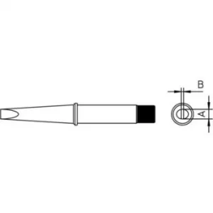 Weller 4CT6D7-1 Soldering tip Chisel-shaped, straight Tip size 5mm Content