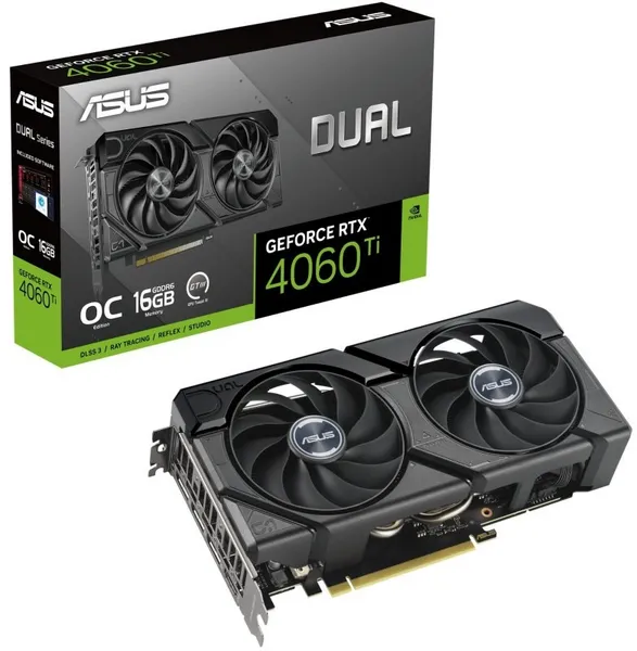 ASUS GeForce RTX 4060 Ti Dual Evo OC 16GB GDDR6 Graphics Card